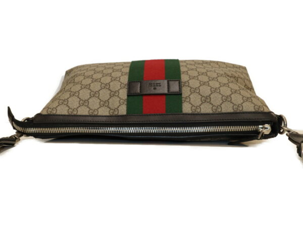 imgrc0088681228 Gucci GG Supreme Canvas Leather Messenger Bag Red Green Beige Black