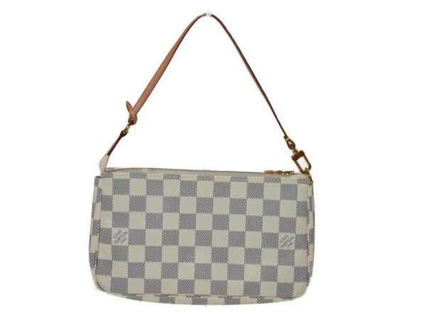 imgrc0088763725 Louis Vuitton Pochette Accessory Handbag Canvas Damier Azur Ivory