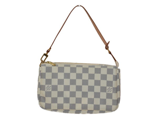 imgrc0088763726 Louis Vuitton Pochette Accessory Handbag Canvas Damier Azur Ivory