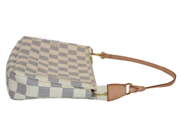 imgrc0088763727 Louis Vuitton Pochette Accessory Handbag Canvas Damier Azur Ivory