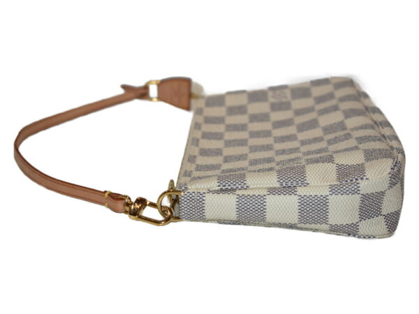 imgrc0088763728 Louis Vuitton Pochette Accessory Handbag Canvas Damier Azur Ivory