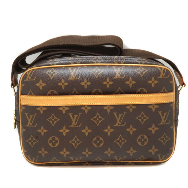 imgrc0088777554 Louis Vuitton Reporter Shoulder Bag Monogram Canvas Brown