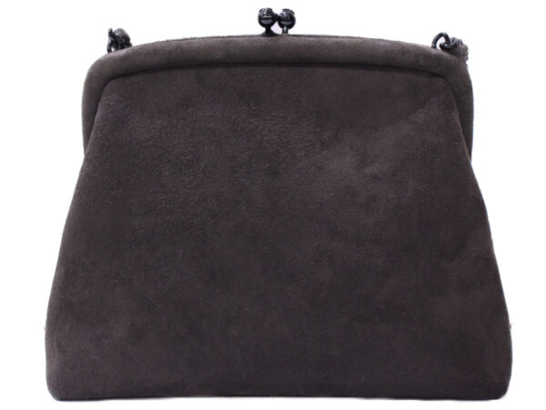 imgrc0088818625 Chanel Clasp Chain Mini Bag Suede Gray