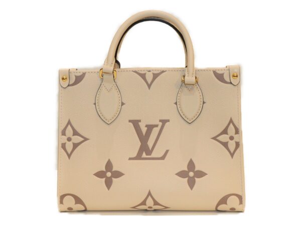 imgrc0088837750 Louis Vuitton On The Go PM Leather Handbag Crème Bois de Rose