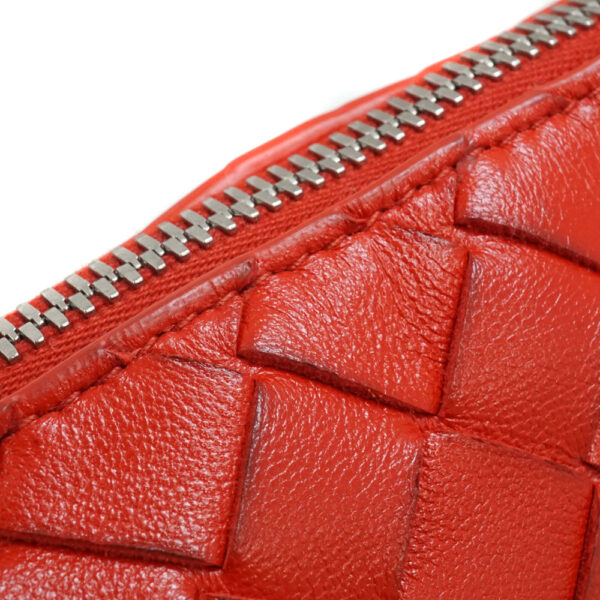 imgrc0088838861 Bottega Veneta Shoulder Bag Leather Intrecciato Red Compact