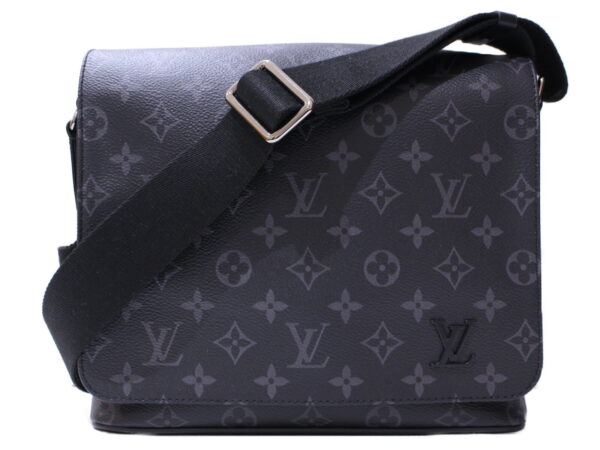 imgrc0088852052 Louis Vuitton District PM Monogram Eclipse Messenger Bag Gray