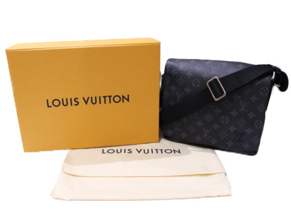 imgrc0088852065 Louis Vuitton District PM Monogram Eclipse Messenger Bag Gray