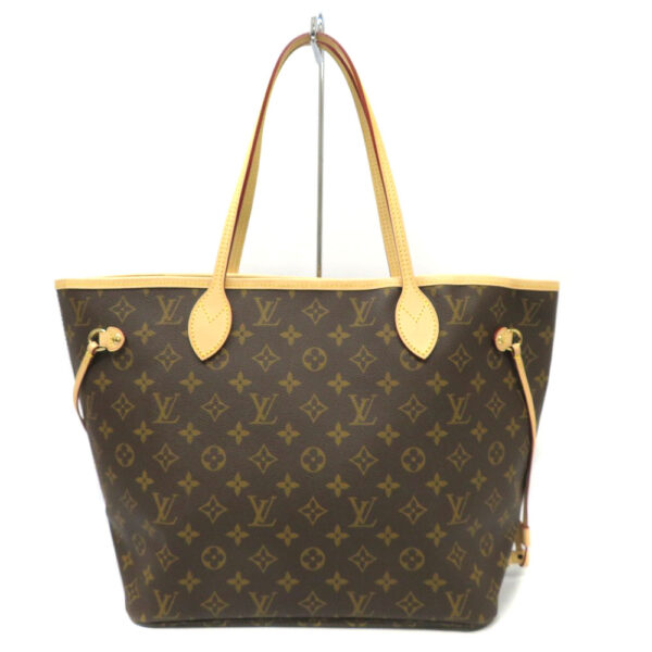 imgrc0088873364 Louis Vuitton Neverfull MM Monogram Tote Bag Brown Beige