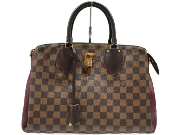 imgrc0088881784 Louis Vuitton Normandy Handbag Shoulder Bag Canvas Damier Bordeaux