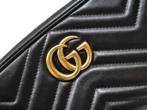 imgrc0088917992 Gucci GG Marmont Quilted Mini Bag Leather Black