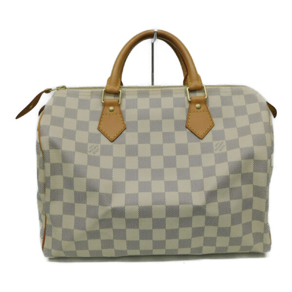 imgrc0088918243 Louis Vuitton Speedy 30 Damier Azur Bag White