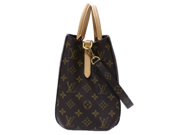 imgrc0088923498 Louis Vuitton Montaigne MM Monogram Canvas 2 Way Bag Brown