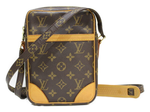 imgrc0088941308 Louis Vuitton Danube Monogram Canvas Shoulder Bag Brown