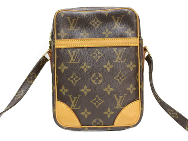 imgrc0088941309 Louis Vuitton Danube Monogram Canvas Shoulder Bag Brown