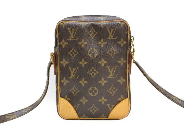 imgrc0088941310 Louis Vuitton Danube Monogram Canvas Shoulder Bag Brown