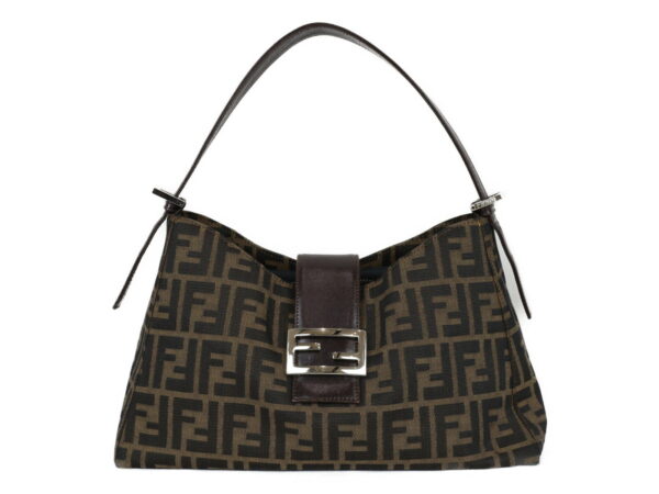 imgrc0088941346 Fendi Shoulder Bag Zucca Pattern Brown