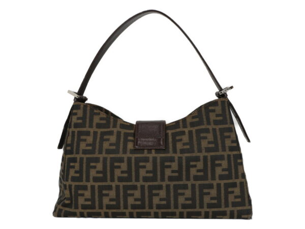 imgrc0088941347 Fendi Shoulder Bag Zucca Pattern Brown