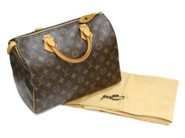 imgrc0088941543 Louis Vuitton Speedy 30 Monogram Canvas Bag Brown