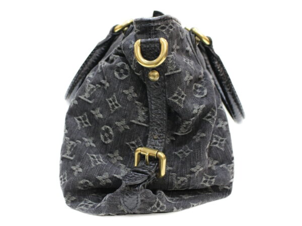 imgrc0088941572 Louis Vuitton Neo Cabby MM Monogram Denim Tote Bag Noir