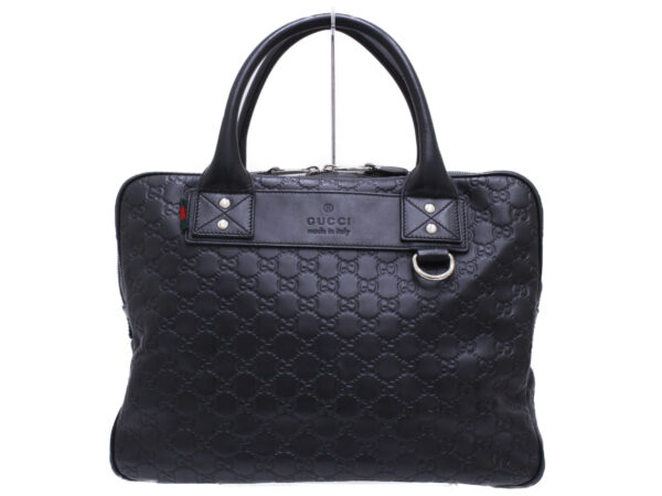 imgrc0088950033 Gucci Guccisima Leather Business Bag Black