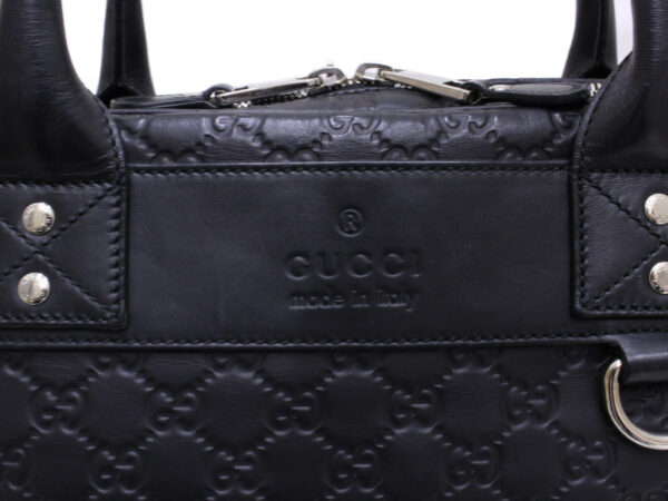 imgrc0088950044 Gucci Guccisima Leather Business Bag Black