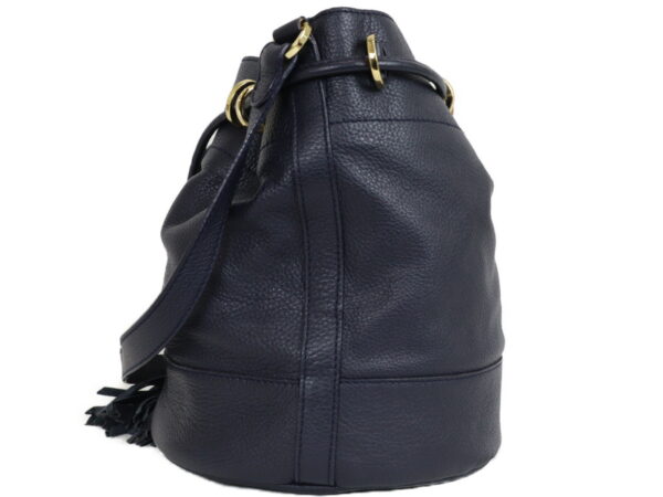 imgrc0089078949 See By Chloe Drawstring Shoulder Bag Leather Navy