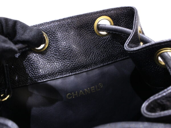 imgrc0089143990 Chanel Triple Coco Mark Chain Shoulder Bag Caviar Skin Black