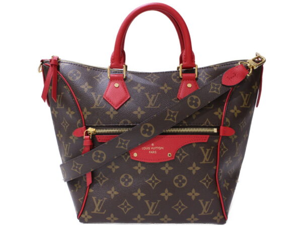 imgrc0089158544 Louis Vuitton Tournelle PM Monogram Leather 2 Way Bag Red