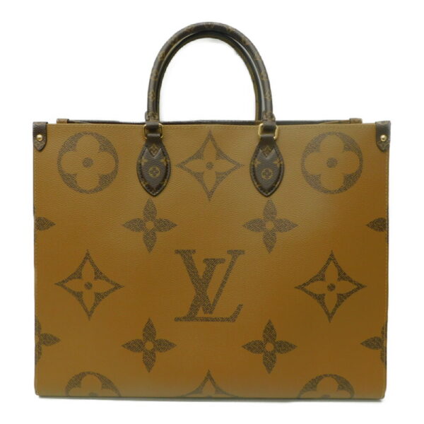 imgrc0089190181 Louis Vuitton On the Go GM Monogram Reverse Tote Bag Brown