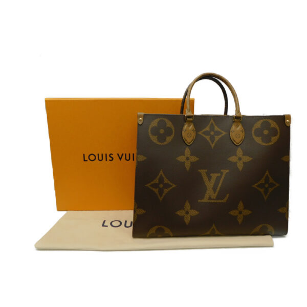 imgrc0089190195 Louis Vuitton On the Go GM Monogram Reverse Tote Bag Brown