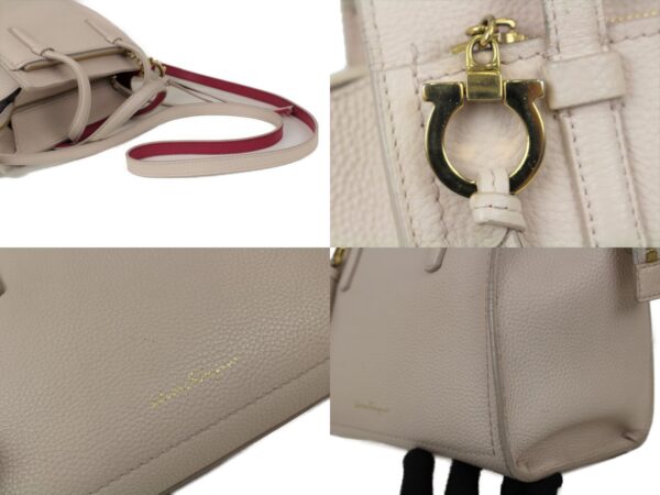 imgrc0089202505 Salvatore Ferragamo Amy Bag Leather Beige Pink