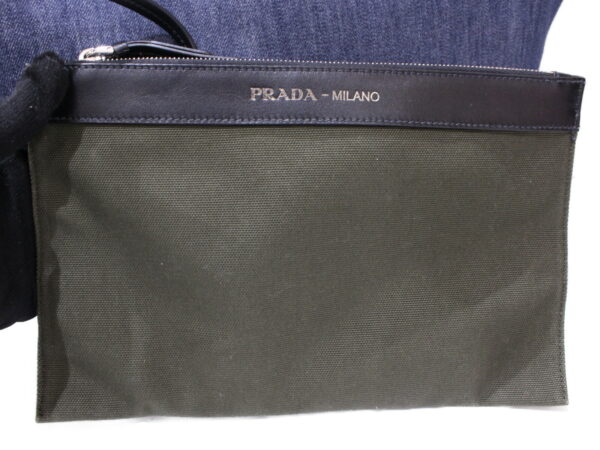 imgrc0089206174 Prada 2WAY Denim Tote Bag Leather Shoulder Bag Blue