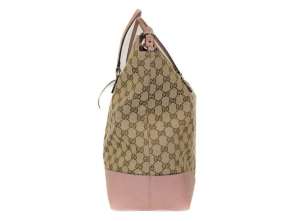 imgrc0089215712 Gucci GG Canvas Leather 2WAY Handbag Beige