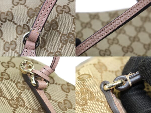 imgrc0089215725 Gucci GG Canvas Leather 2WAY Handbag Beige