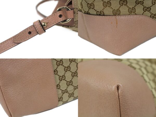 imgrc0089215726 Gucci GG Canvas Leather 2WAY Handbag Beige