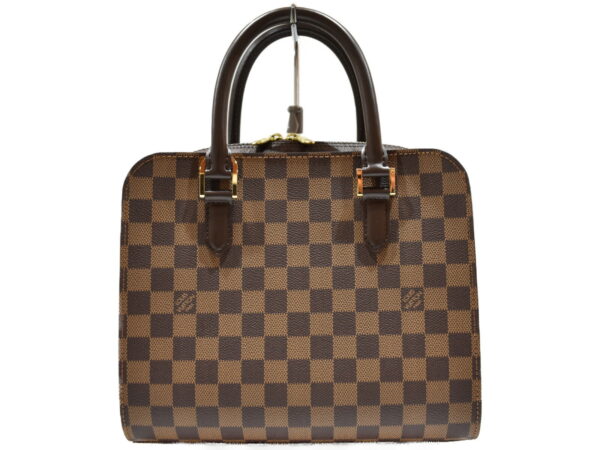 imgrc0089288661 Louis Vuitton Triana Handbag Canvas Damier Brown