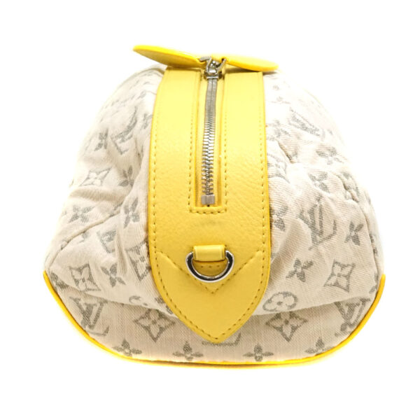 imgrc0089300050 Louis Vuitton Pochette Shoulder Bag Monogram Denim White Yellow