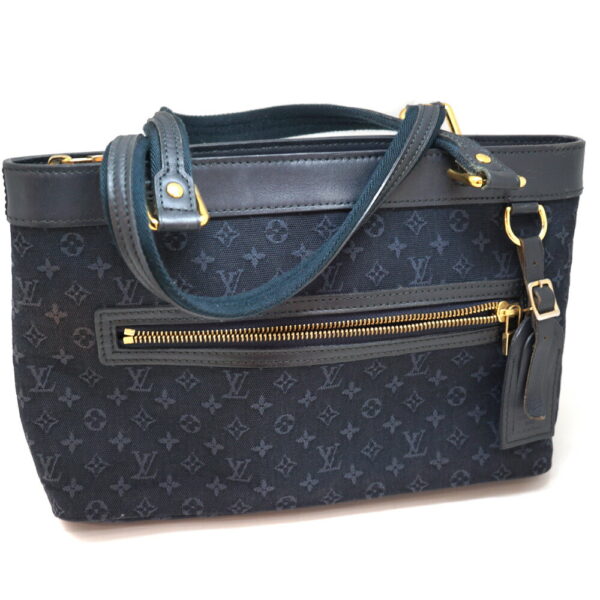 imgrc0089349275 Louis Vuitton Lucille PM Handbag Monogram Mini Canvas Navy