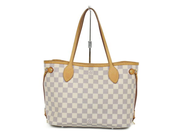 imgrc0089431740 Louis Vuitton Neverfull PM Damier Azur Tote Bag White