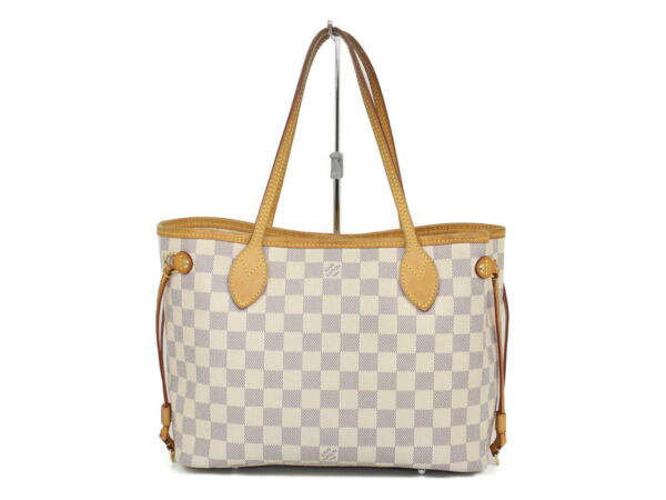 imgrc0089431741 Louis Vuitton Neverfull PM Damier Azur Tote Bag White