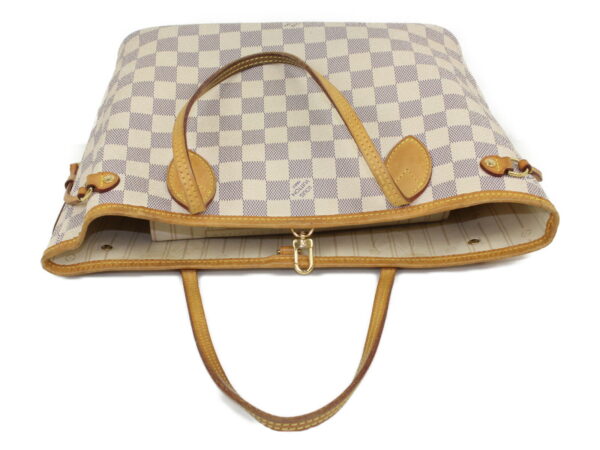 imgrc0089431745 Louis Vuitton Neverfull PM Damier Azur Tote Bag White