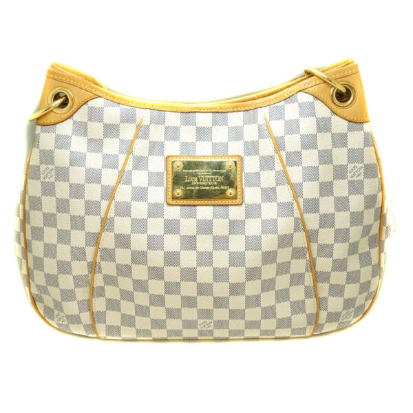 imgrc0089453566 Louis Vuitton Galliera PM Shoulder Bag Damier Azur Canvas White Navy