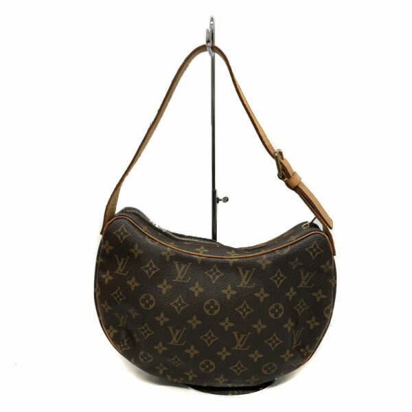 imgrc0089457431 Louis Vuitton Croissant MM Monogram Shoulder Bag Brown