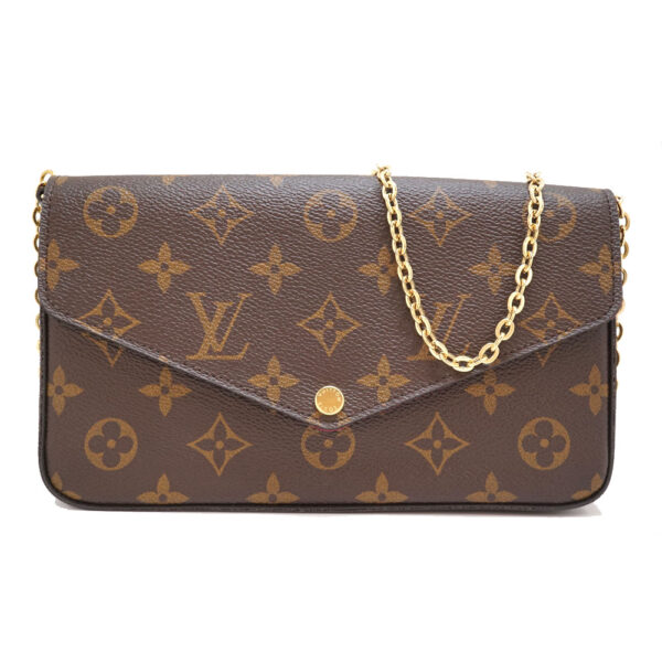 imgrc0089522089 Louis Vuitton Pochette Felicie Chain Shoulder Bag Monogram Canvas Brown