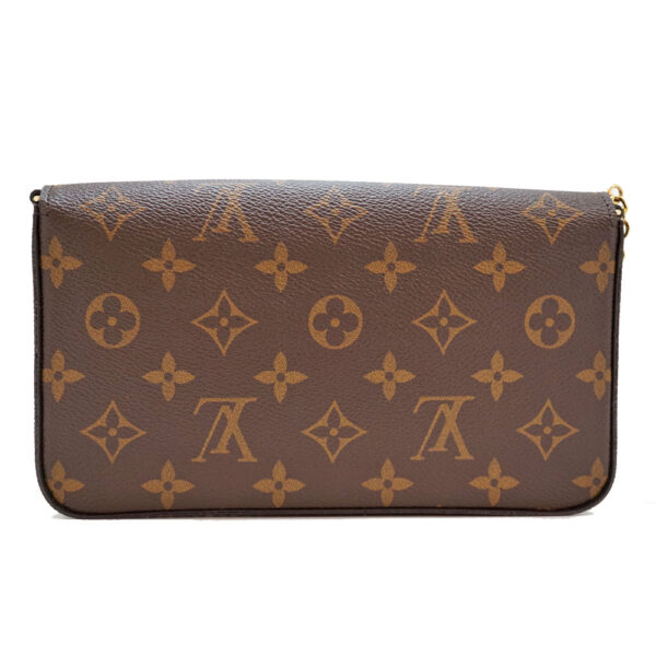 imgrc0089522091 Louis Vuitton Pochette Felicie Chain Shoulder Bag Monogram Canvas Brown