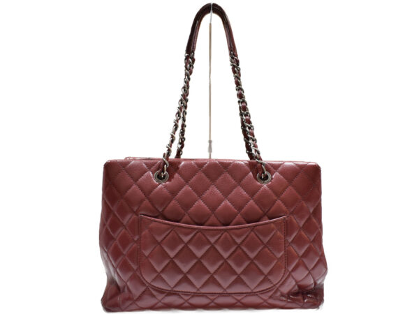 imgrc0089527806 Chanel Caviar Skin Chain Tote Bag Bordeaux