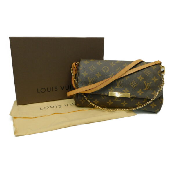 imgrc0089969819 Louis Vuitton Favorite MM Monogram Shoulder Bag Brown