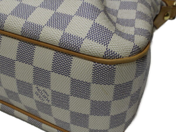 imgrc0090270497 Louis Vuitton Siracusa PM Damier Azur Shoulder Bag White Gray