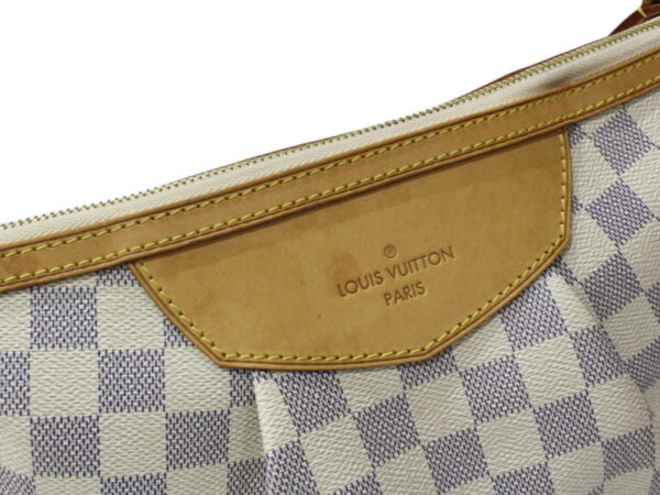 imgrc0090270532 Louis Vuitton Siracusa PM Damier Azur Shoulder Bag White Gray