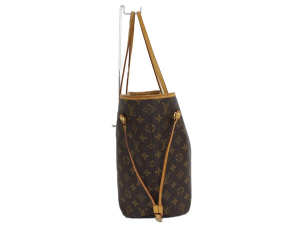 imgrc0090586169 Louis Vuitton Neverfull MM Monogram Canvas Tote Bag Brown Beige